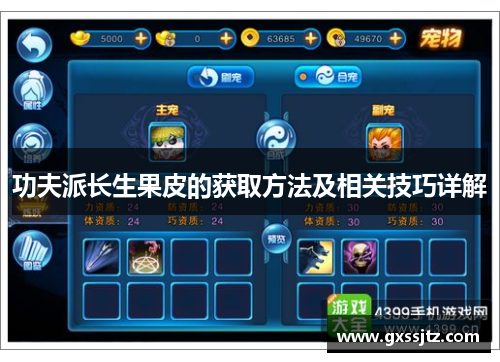 功夫派长生果皮的获取方法及相关技巧详解